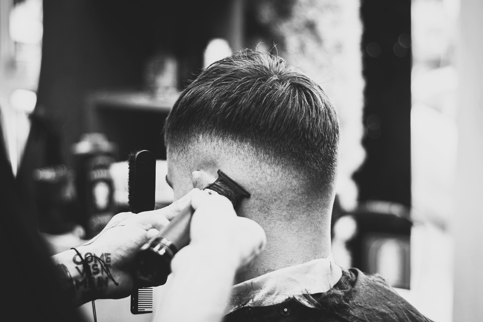 Straight razor hair design